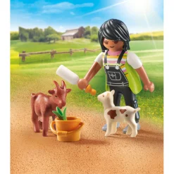Speelsets|Jongens>Playmobil 71759 vrouw met geiten