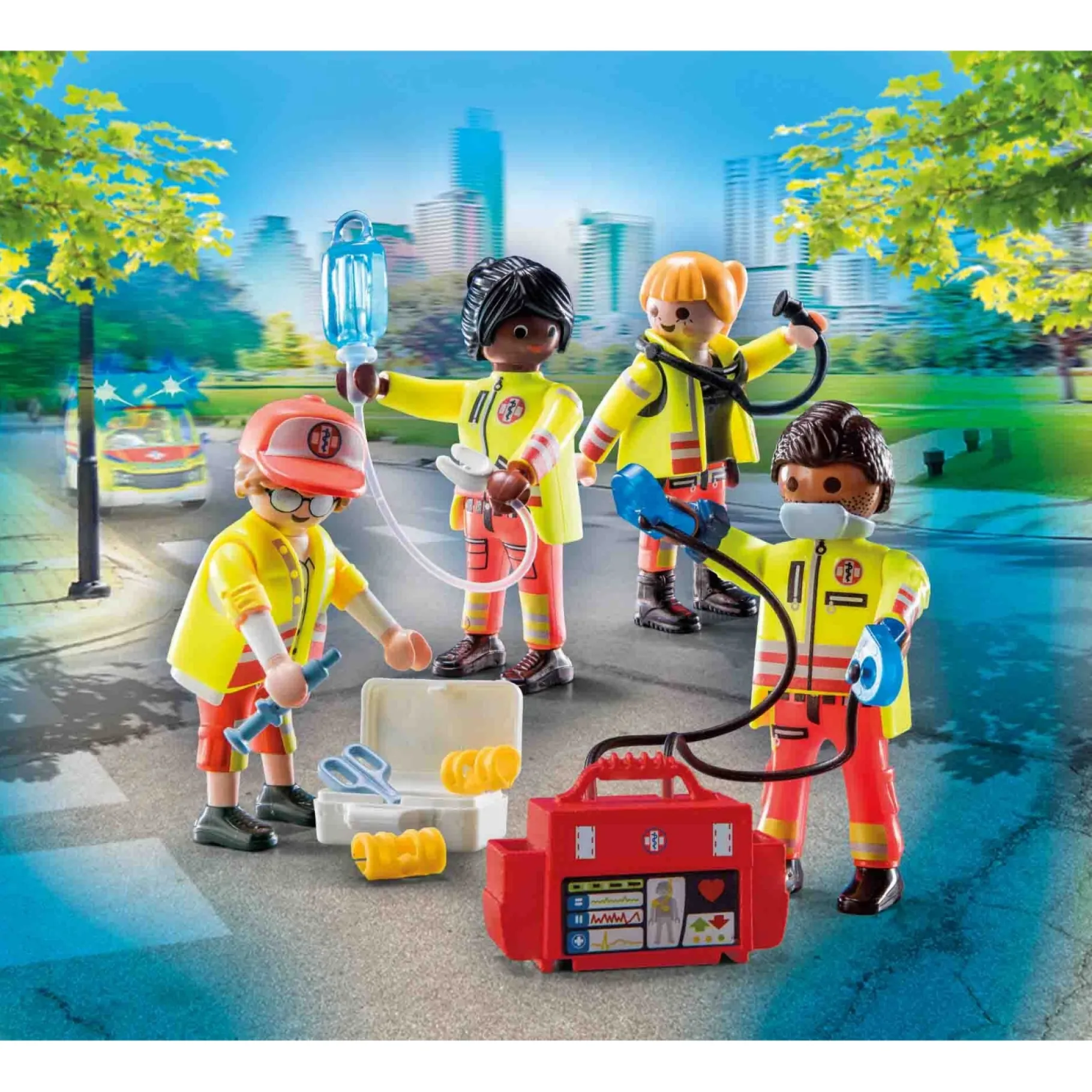 Jongens|Bouwstenen>Playmobil City 71244 Reddingsteam