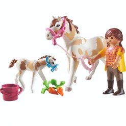 Jongens|Bouwstenen>Playmobil Country 71243 Paard Met Veulen