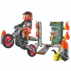 Jongens|Bouwstenen>Playmobil Starterpack 71256 Stuntshow Motor
