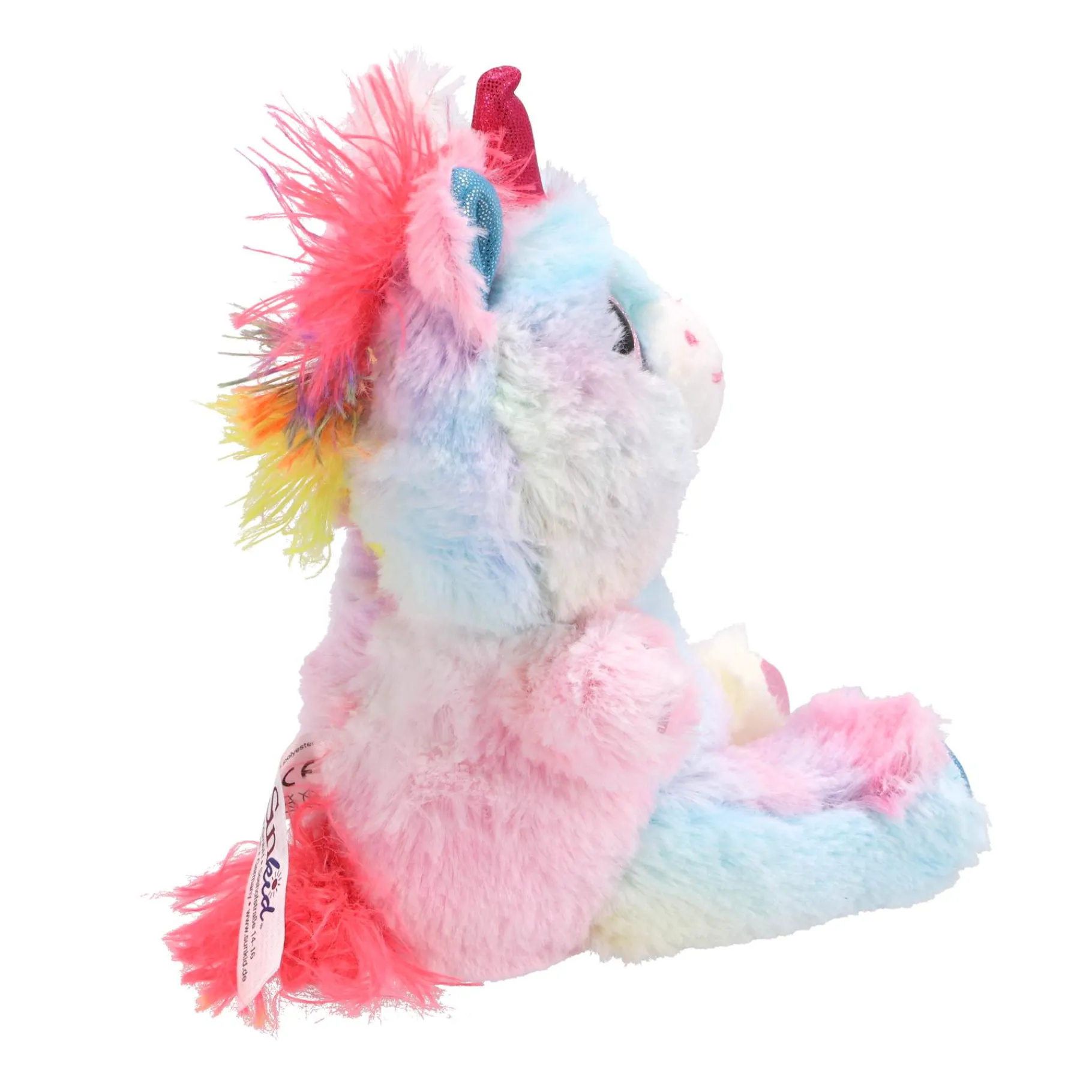 Dieren Knuffels En Pluche> Pluche Dieren 18 Cm Felle Kleuren Assorti