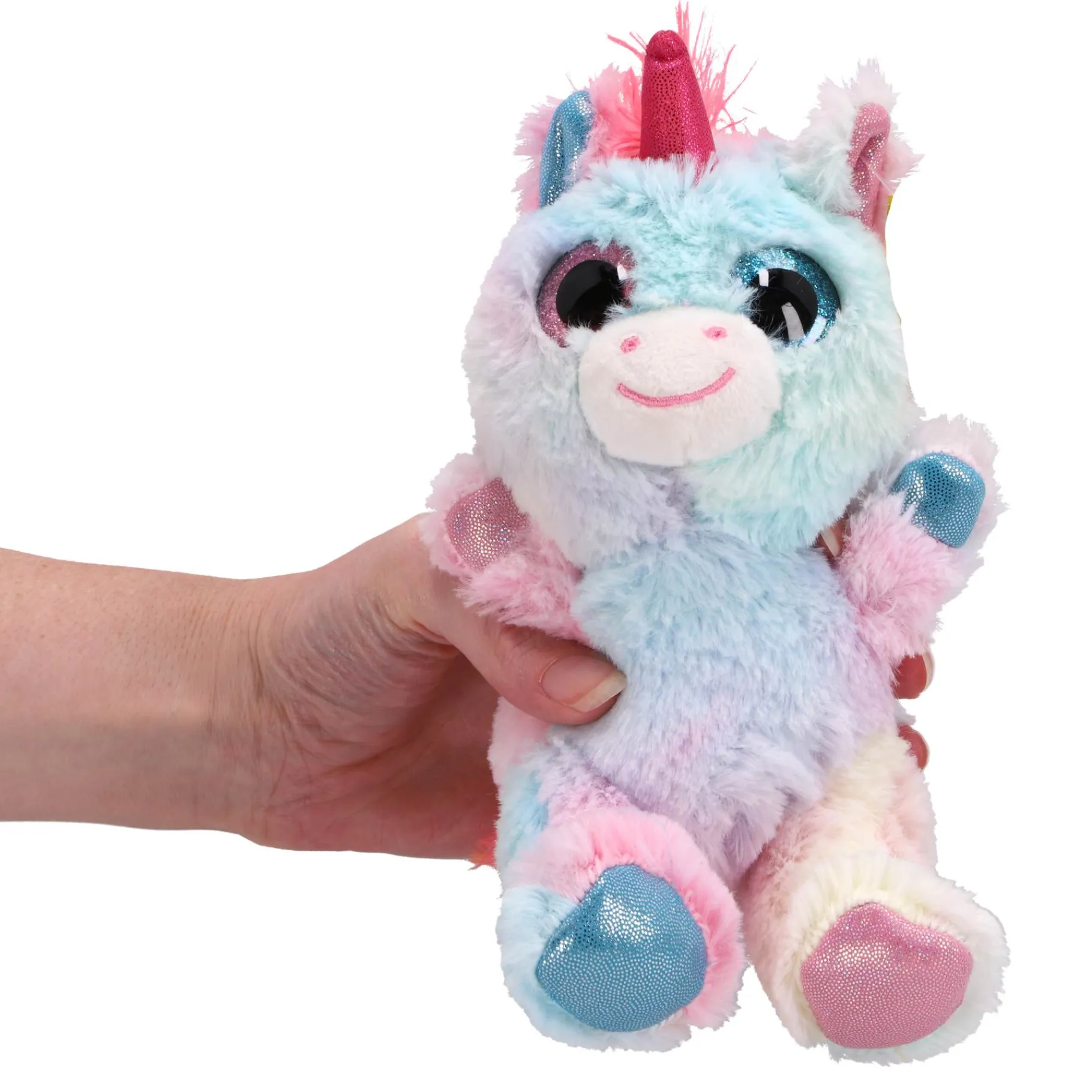 Dieren Knuffels En Pluche> Pluche Dieren 18 Cm Felle Kleuren Assorti