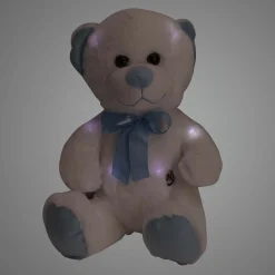 Knuffel Beren> Pluche Knuffel Beer Blauw LED 30 Cm