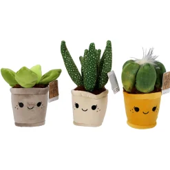 Overige> Pluche plant 19-27 cm 3 assorti