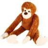 Dieren Knuffels En Pluche>Pluchiez pluche aap met lange armen 80 cm bruin