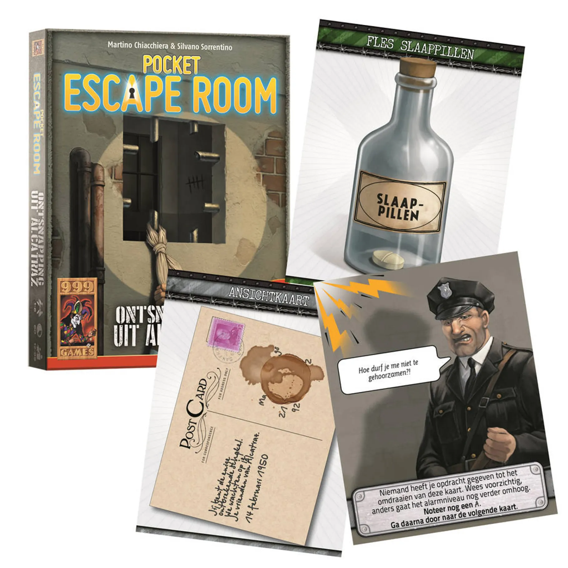 Denkspellen>999-games Pocket Escape Room: Ontsnapping uit Alcatraz - Denkspel