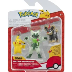 Meisjes|Speelfiguren> Pokémon battle figuren 3-pack Litleo Pikachu #5 en Floragato