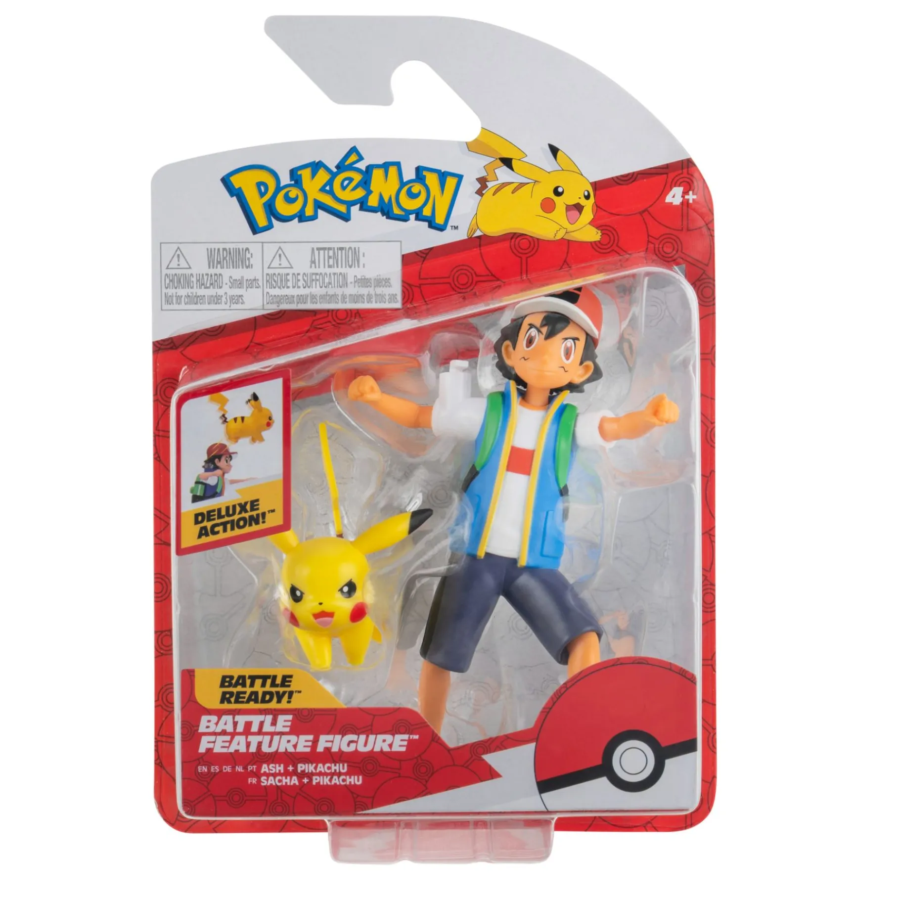 Actiefiguren|Jongens> Pokémon Battle Figuur Stars Ash & Pikachu 12 Cm
