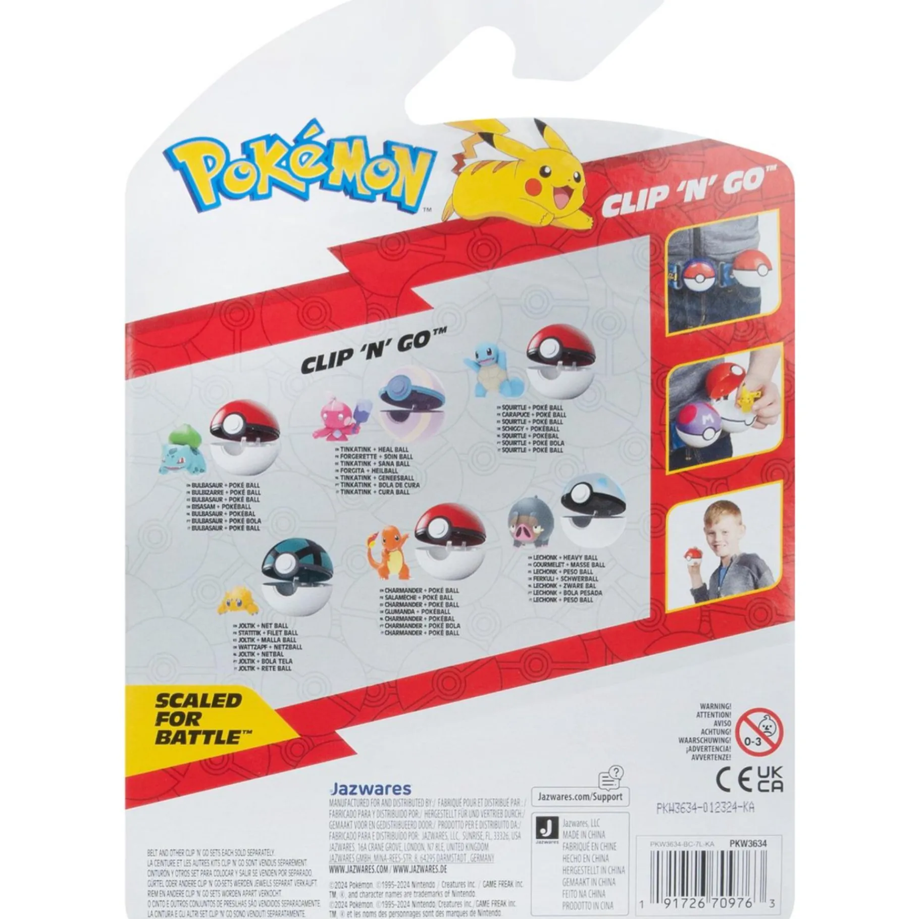 Speelfiguren|Meisjes> Pokémon Clip 'N' Go Bulbasar