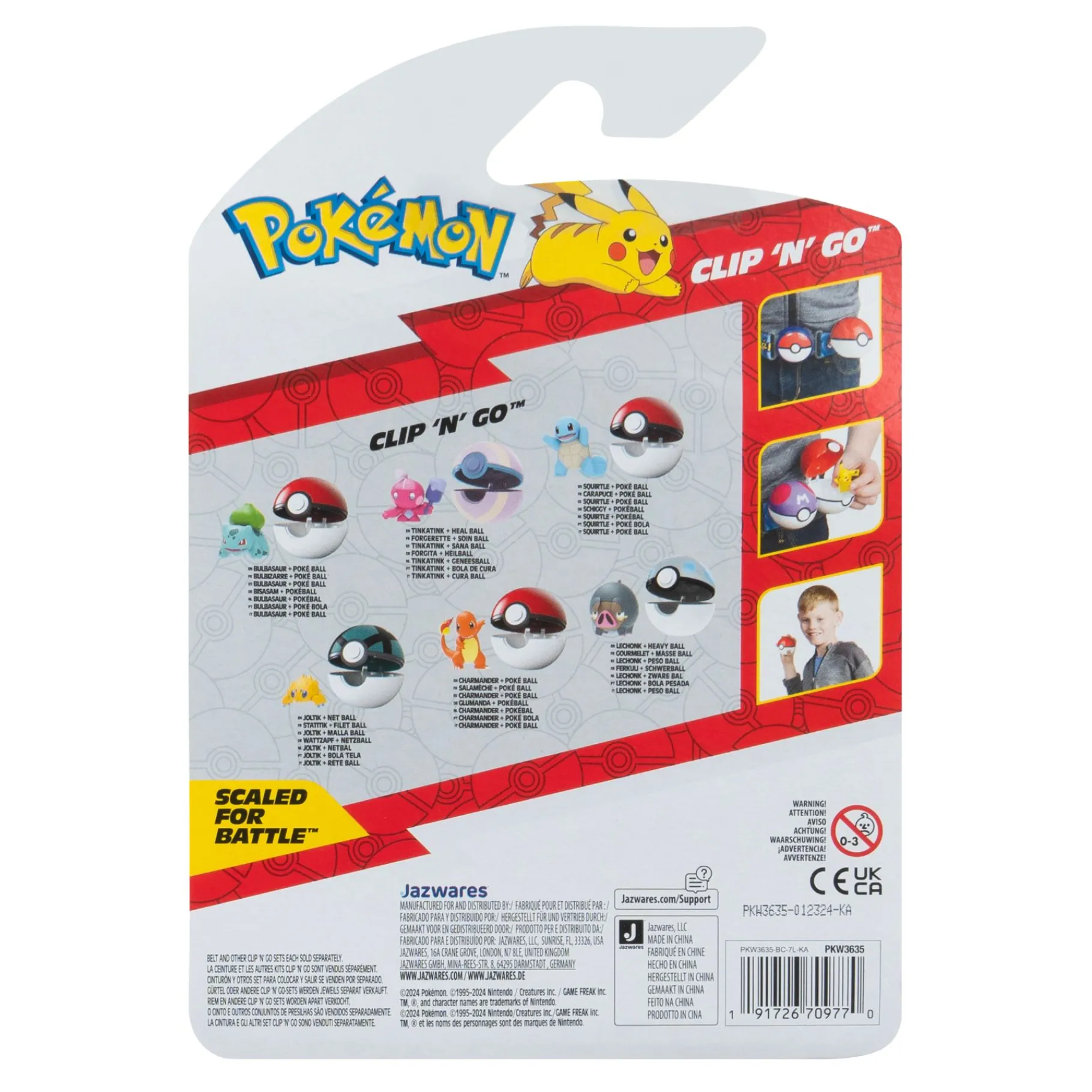 Meisjes|Speelfiguren> Pokémon Clip 'N' Go Charmander