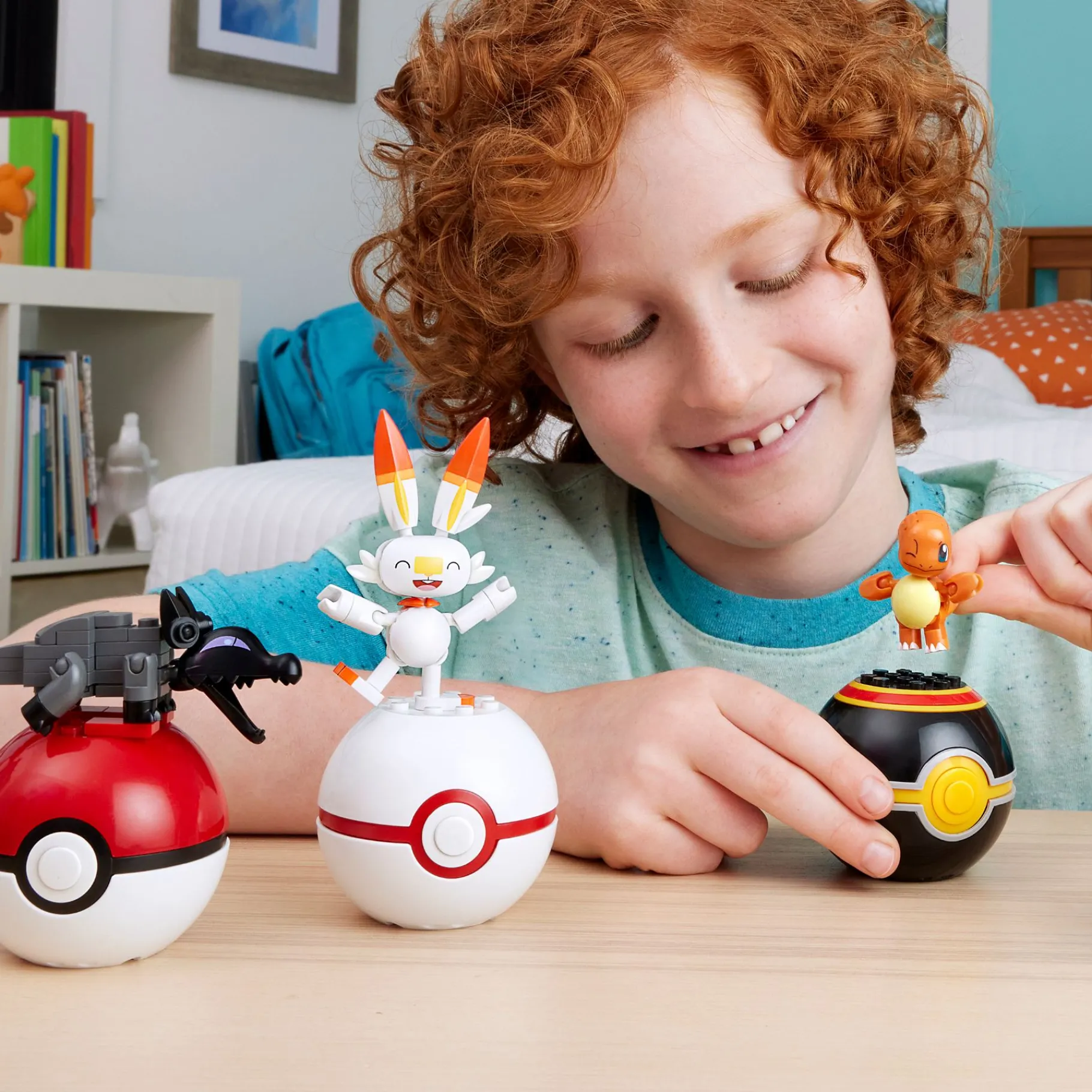 Speelfiguren> Pokémon mega fire type trainer team