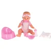 Poppen Met Functies>My Beautiful Dolls Room Pop 43 Cm Drink & Plas Met 9 Accessoires Dolls Room