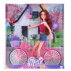 Tienerpoppen|Meisjes>Fleur Pop Fiets Set
