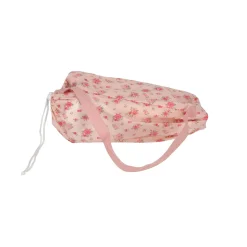 Poppen Accessoires> Poppenbed opvouwbaar roze bloem