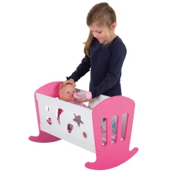 Poppenmeubels>My Beautiful Dolls Room Poppenbed Schommelbed 49 X 37 X 35 Cm