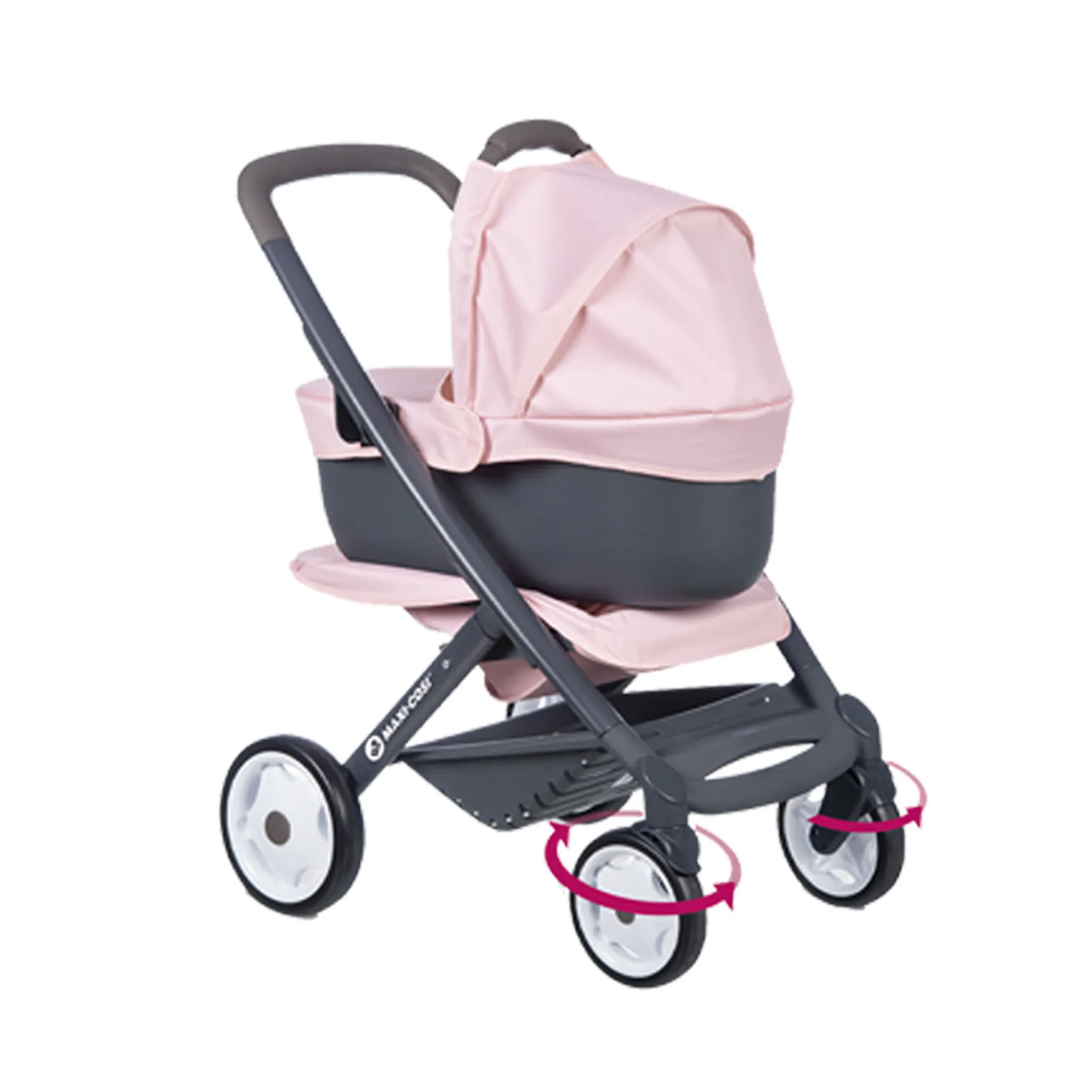 Poppenwagens>Smoby Poppenwagen Quinny 3 In 1 Licht Roze