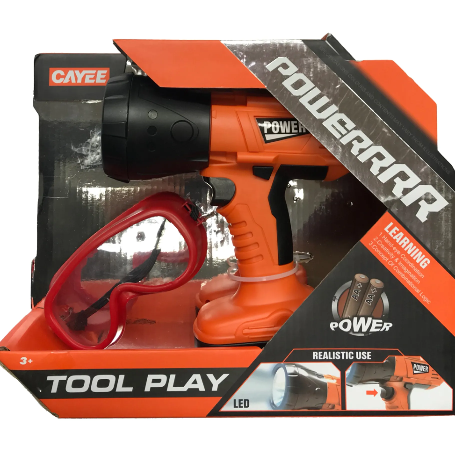 Werkbank / Gereedschap|Jongens>Powerrrr Gereedschap Lamp Met Bril B/O