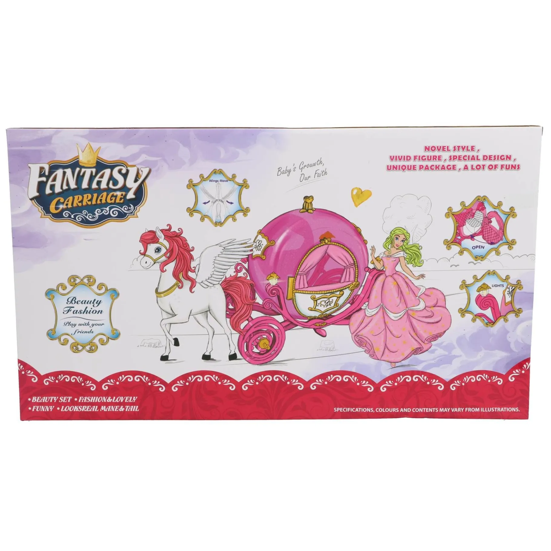 Meisjes|Speelsets> Prinses paardenkoets met licht