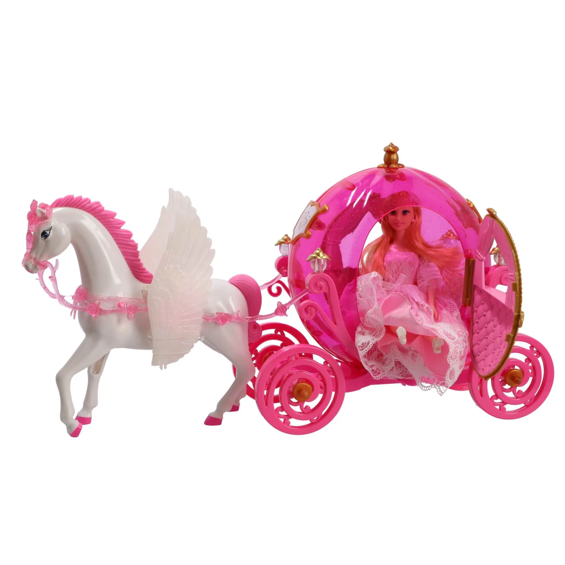 Meisjes|Speelsets> Prinses paardenkoets met licht