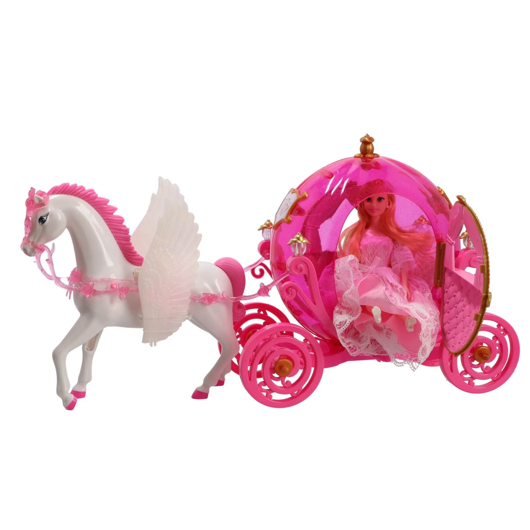 Meisjes|Speelsets> Prinses paardenkoets met licht