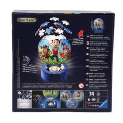 3D Puzzels></noscript> Puzzel 3D met licht paw patrol