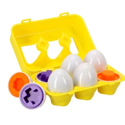 Vormenstoven> Puzzel Eieren In Doos 6 Stuks