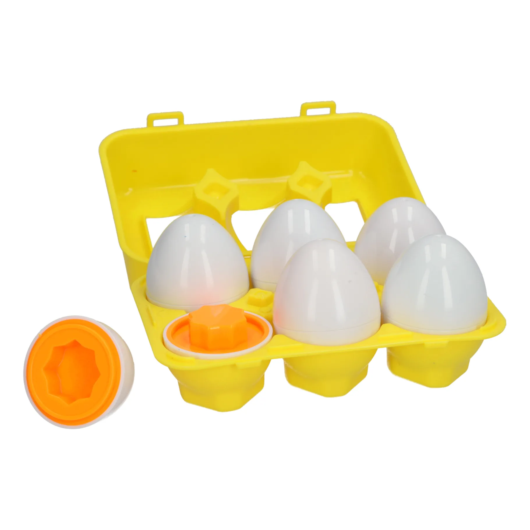 Vormenstoven> Puzzel Eieren In Doos 6 Stuks