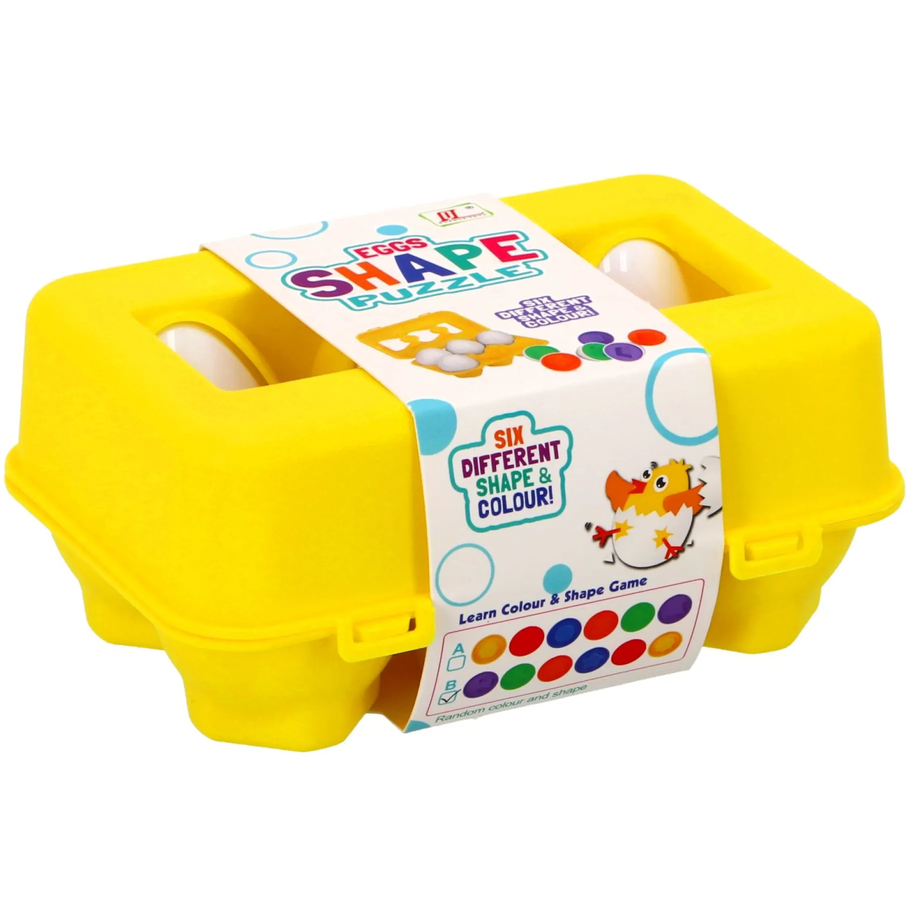 Vormenstoven> Puzzel Eieren In Doos 6 Stuks