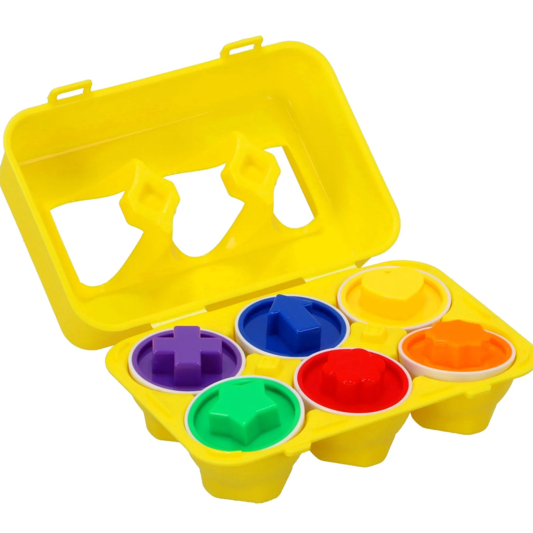 Vormenstoven> Puzzel Eieren In Doos 6 Stuks