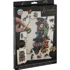 Legpuzzels> Puzzel hout figuur uil 133 stukjes