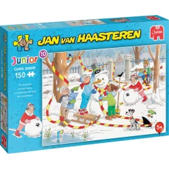 Legpuzzels>Jumbo Puzzel Jan Van Haasteren Junior De Sneeuwpop 150 Stukjes