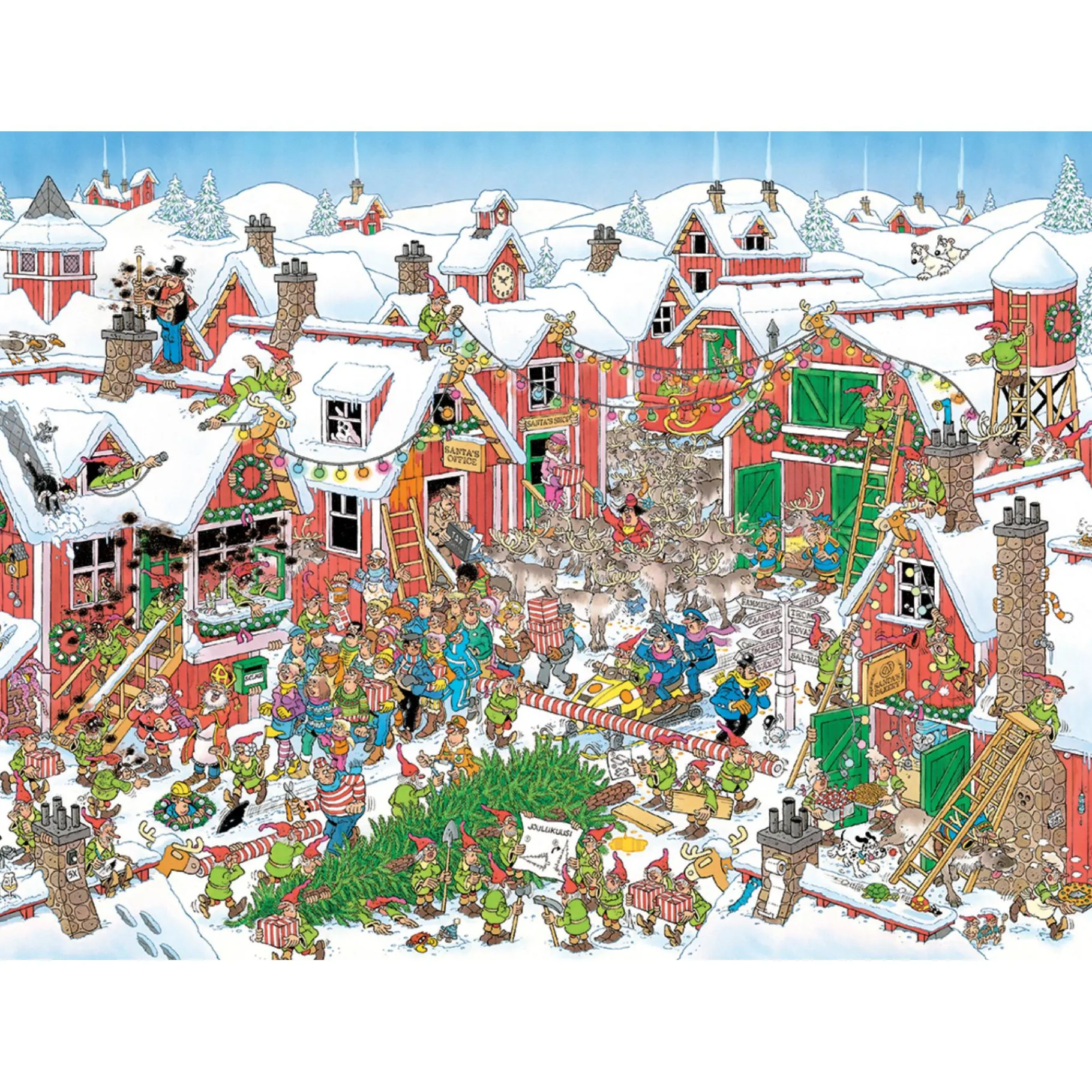 Legpuzzels>Jumbo Puzzel Jan van Haasteren Het Dorp Van De Kerstman 1000 stukjes