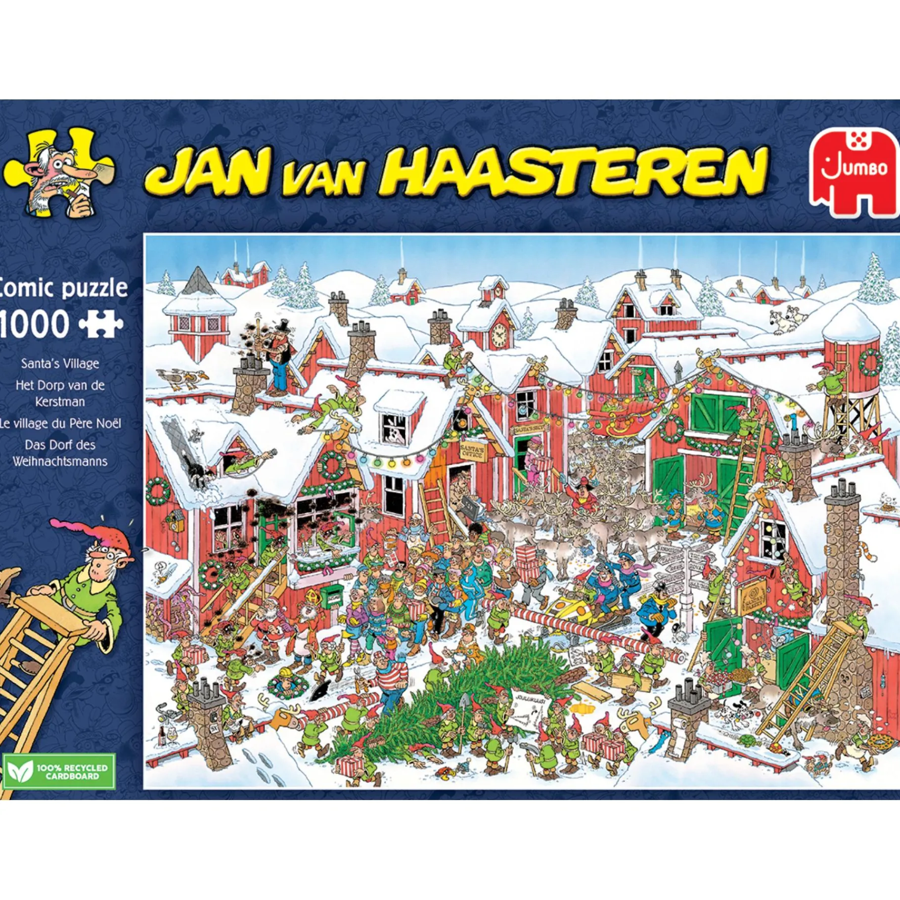 Legpuzzels>Jumbo Puzzel Jan van Haasteren Het Dorp Van De Kerstman 1000 stukjes
