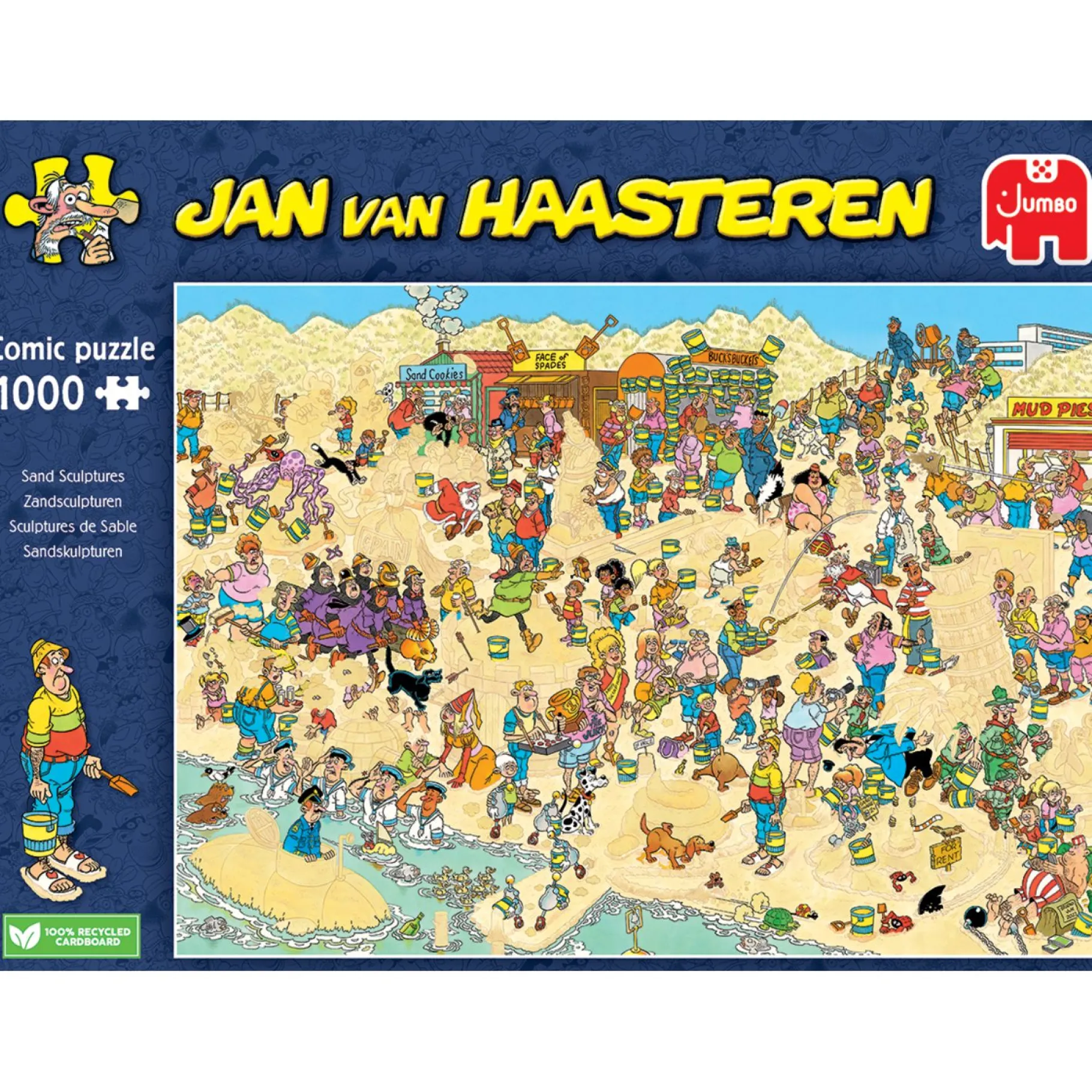 Legpuzzels>Jumbo Puzzel Jan Van Haasteren Zandsculpturen 1000 Stukjes