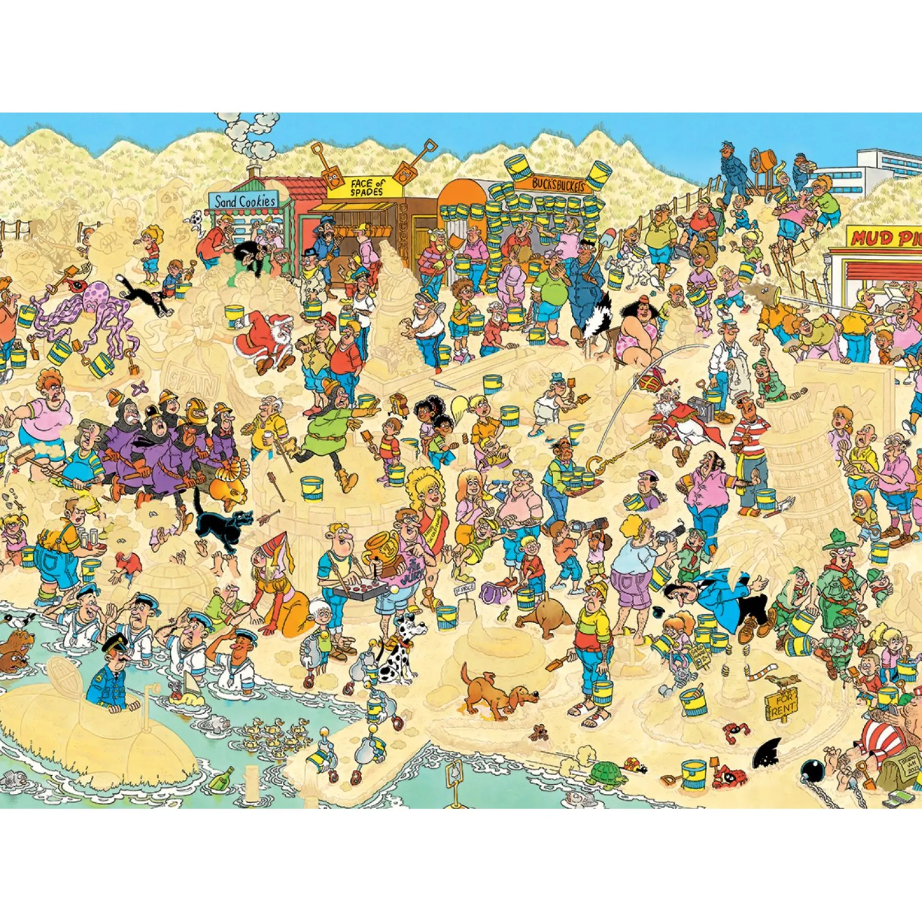 Legpuzzels>Jumbo Puzzel Jan Van Haasteren Zandsculpturen 1000 Stukjes