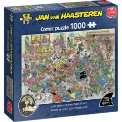 Legpuzzels> Puzzel Jan van Haasteren Nederlands kampioenschap  mens erger je niet 1000 stukjes