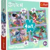 Legpuzzels>Trefl Puzzel Stitch 4 in 1