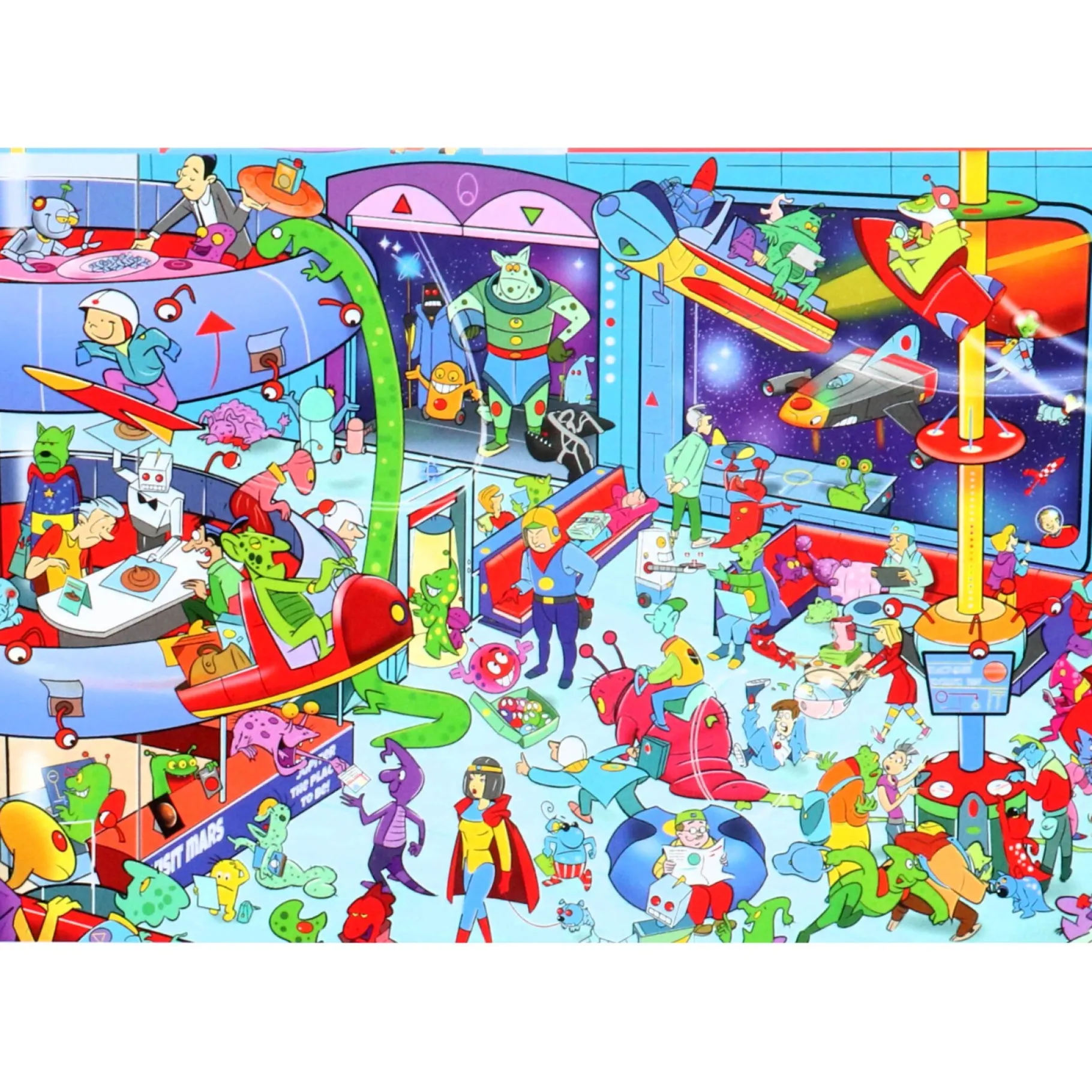 Legpuzzels>Goliath Puzzel Wacky World Outerspace 1000 stukjes