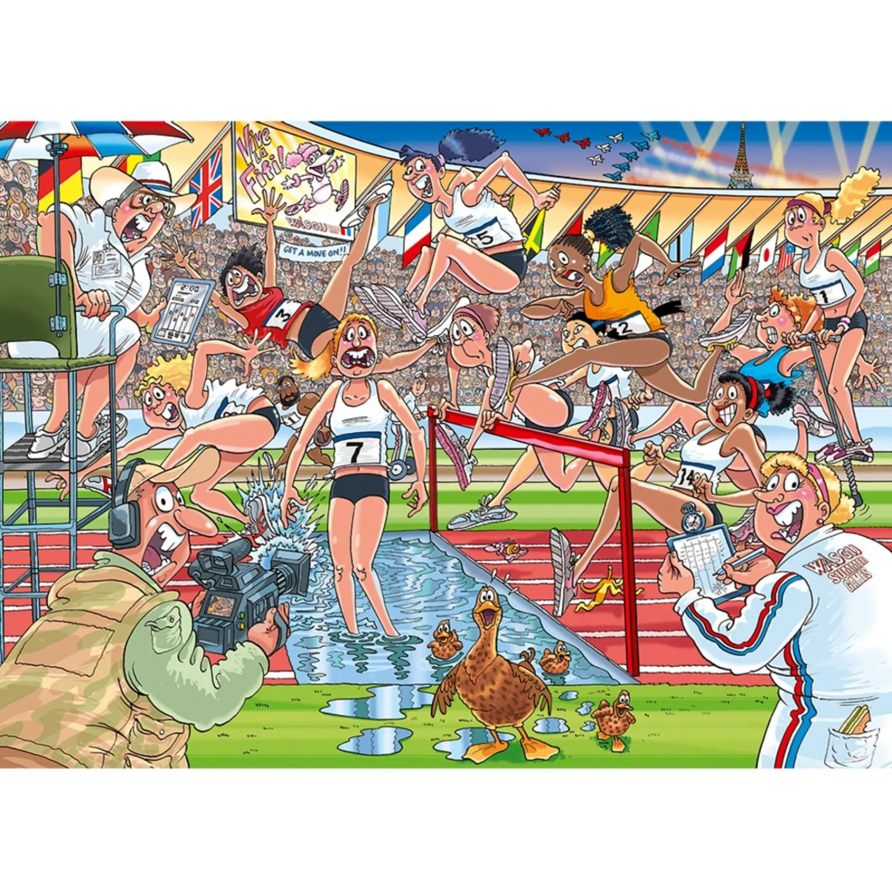 Legpuzzels> Puzzel Wasgij Original 44 zomerspelen 1000 stukjes