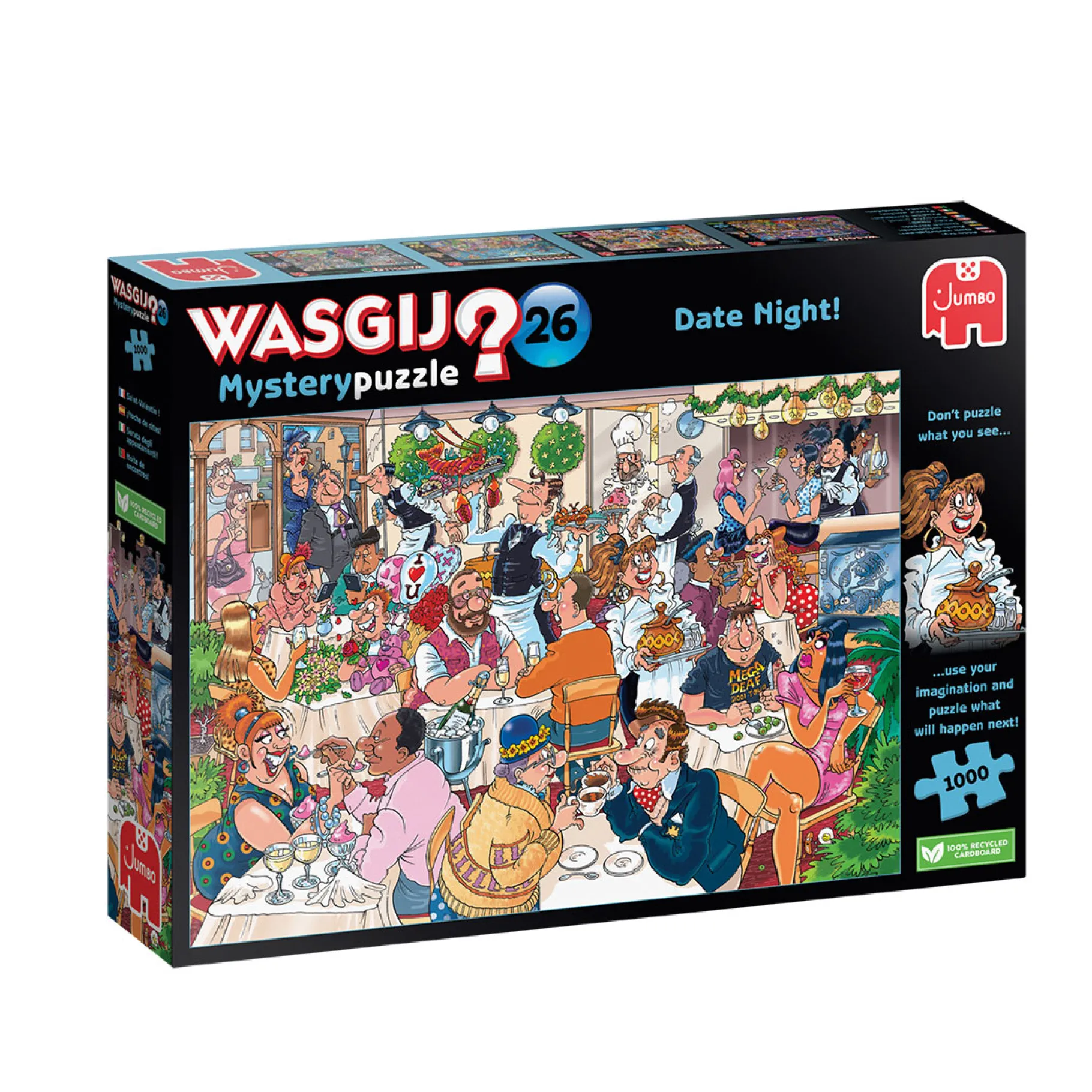 Legpuzzels> Puzzel Wasgij Retro Mystery 26 date night 1000 stukjes