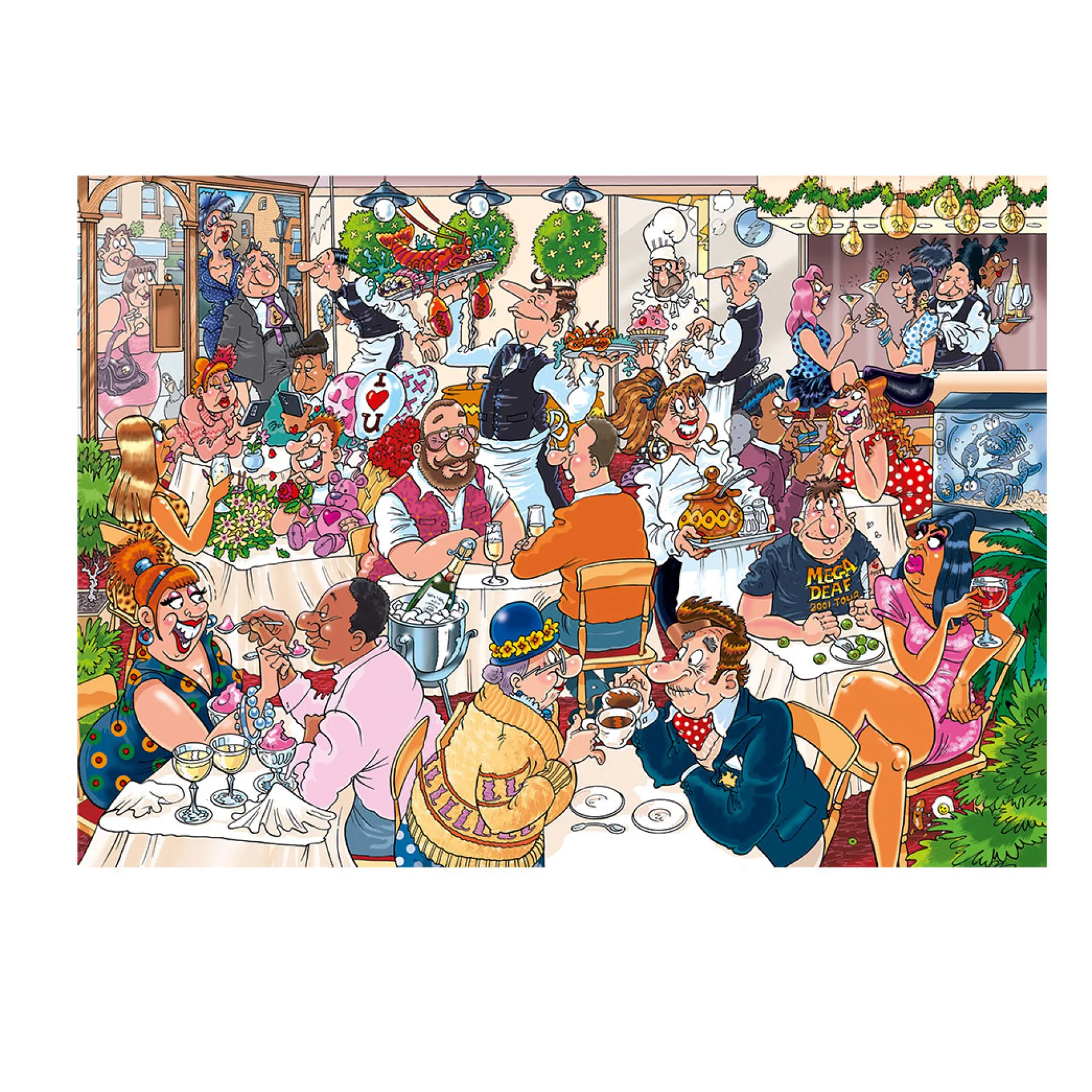 Legpuzzels> Puzzel Wasgij Retro Mystery 26 date night 1000 stukjes