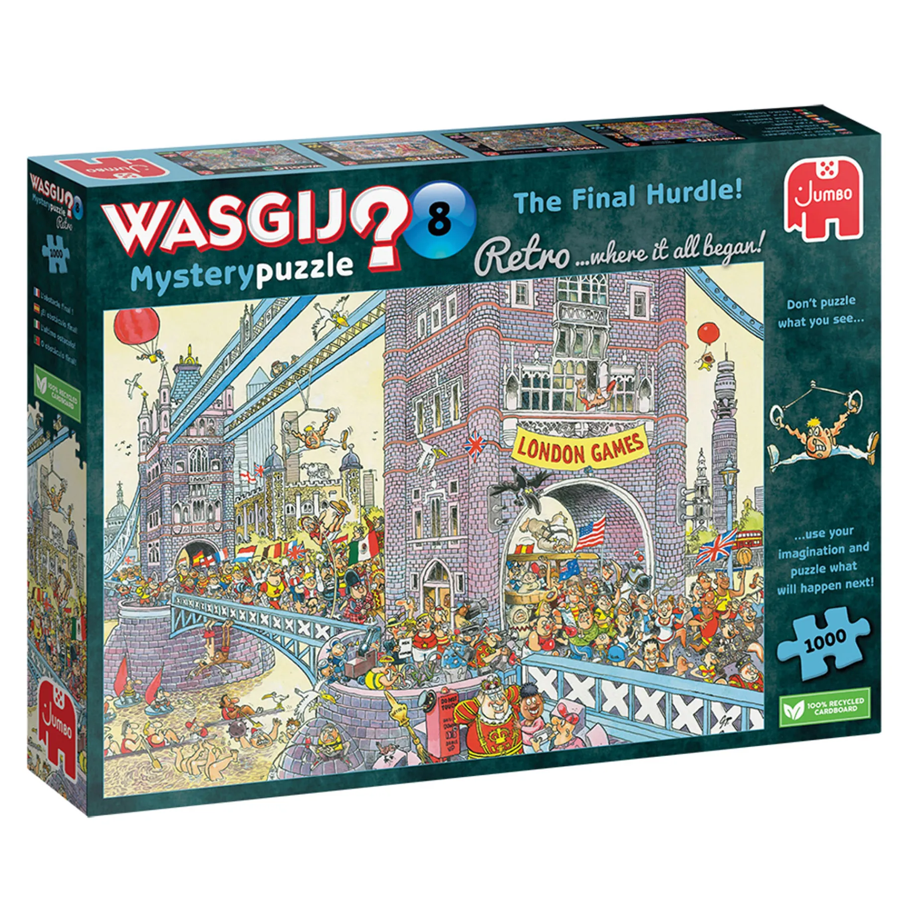 Legpuzzels> Puzzel Wasgij Retro Mystery 8 laatste horde 1000 stukjes