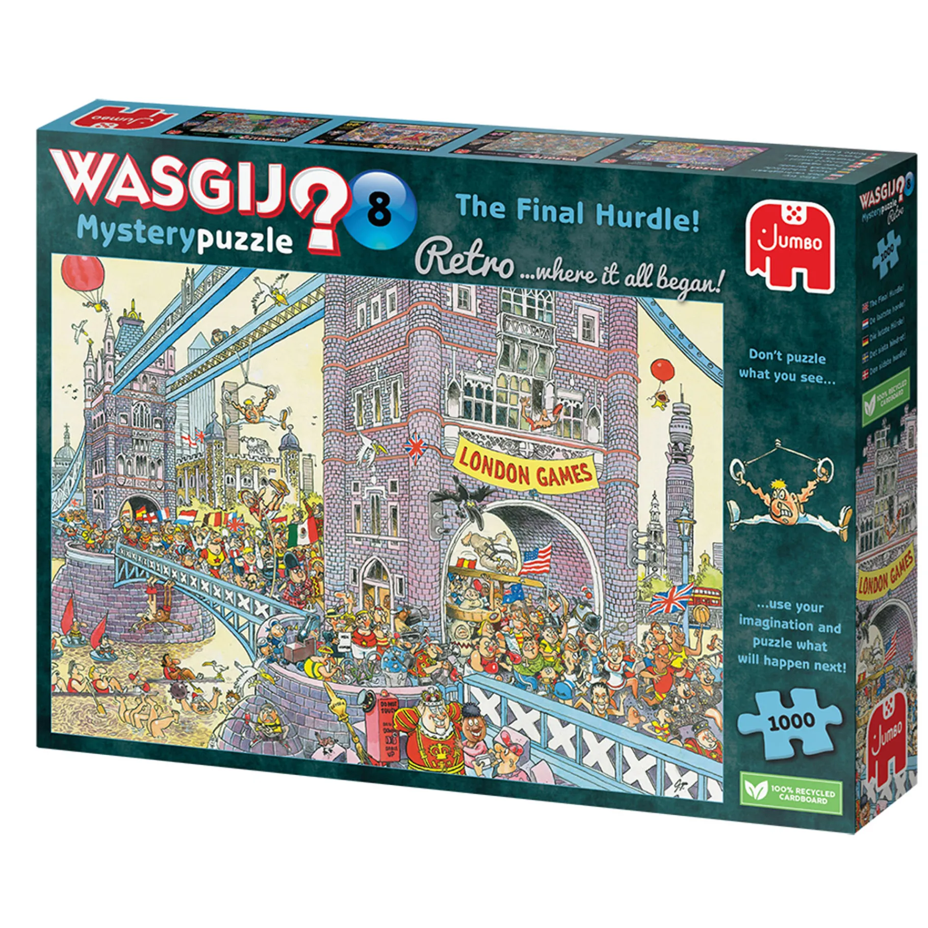 Legpuzzels> Puzzel Wasgij Retro Mystery 8 laatste horde 1000 stukjes