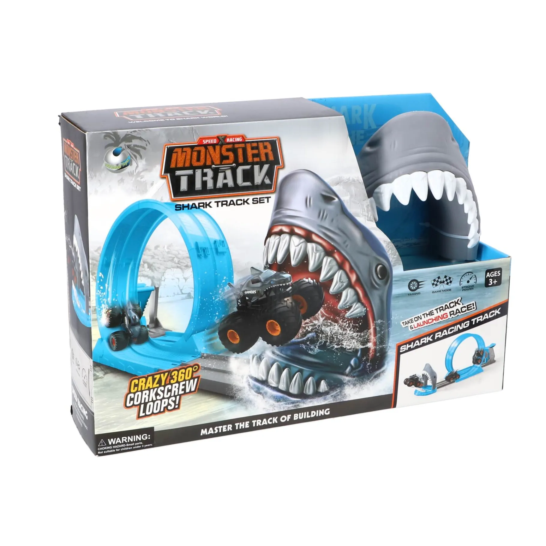 Racebanen|Jongens> Racebaan haai met Diecast auto