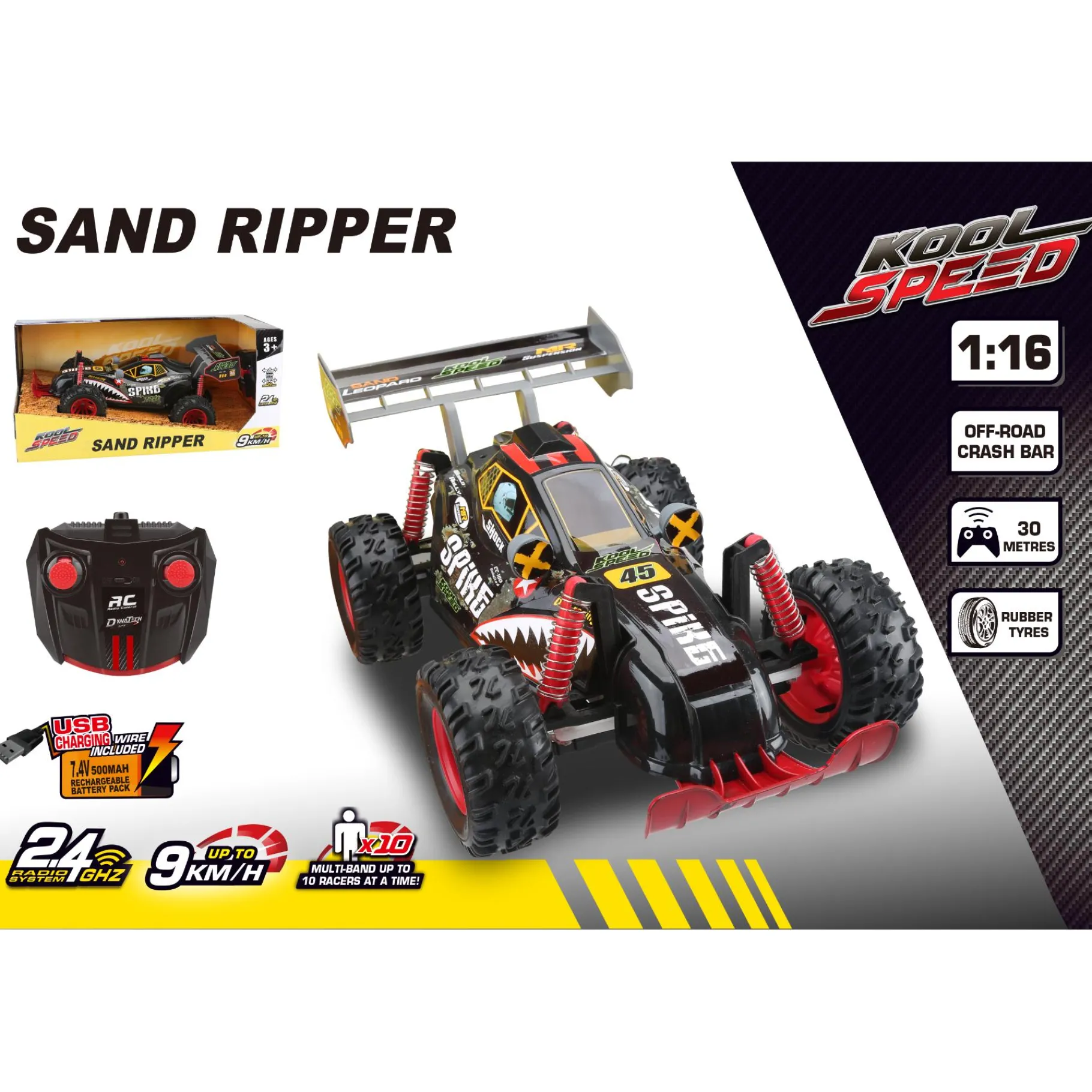 Radiografisch>Kool Speed Radiografisch bestuurbare buggy 1:16 2.4g