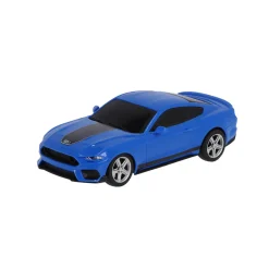 Radiografisch|Jongens></noscript>Kool Speed Radiografisch bestuurbare auto ford 1:24 mustang  mach 1 blauw