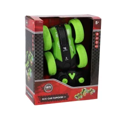 Radiografisch>Rapid Wheels Radiografisch Bestuurbare flipover auto groen