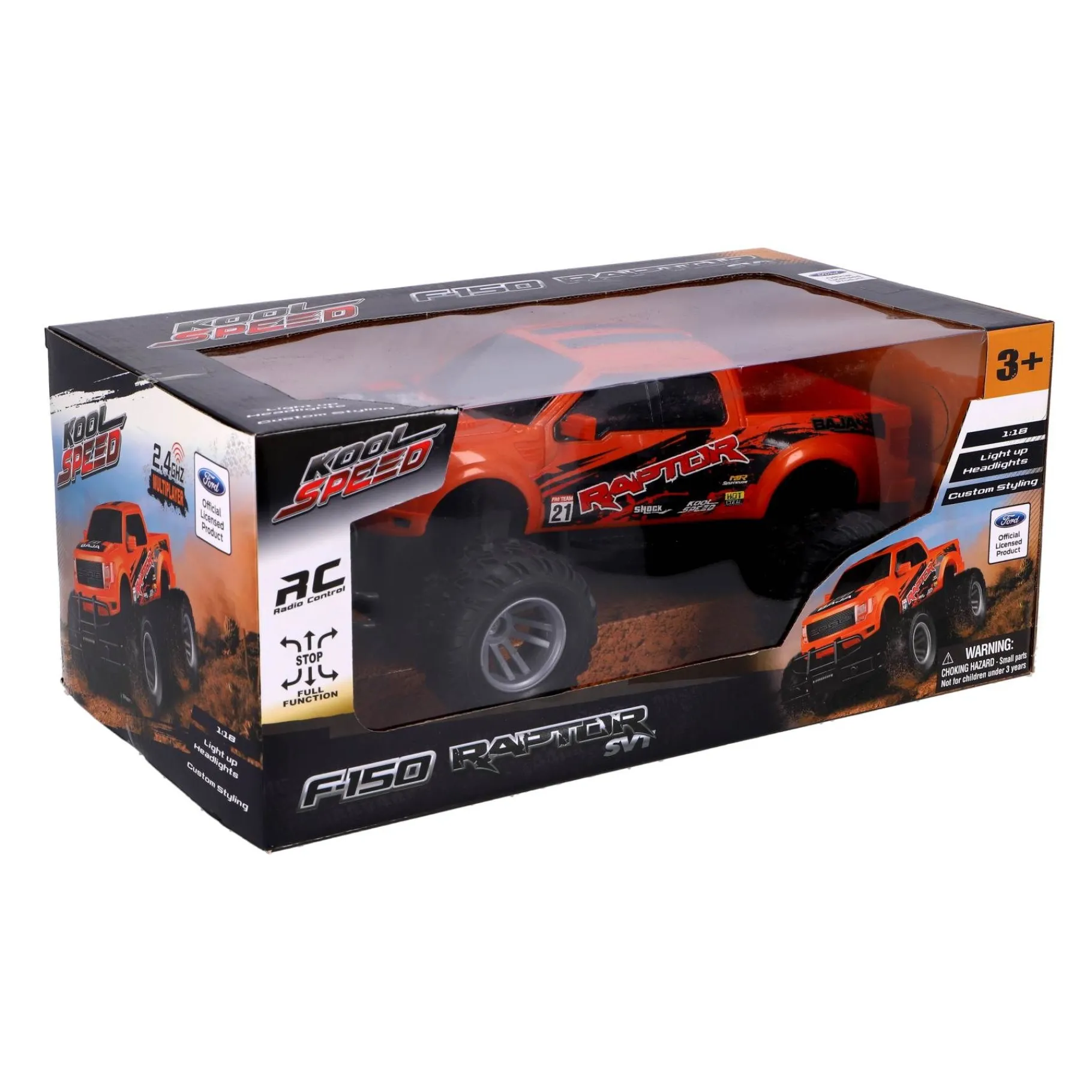 Radiografisch|Jongens>Kool Speed Radiografisch bestuurbare auto ford 1:18 2.4g f150 raptor
