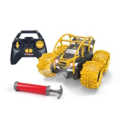 Radiografisch> Radiografisch Bestuurbare Amfibie Stunt Truck  Oranje Opblaasbaar Wiel