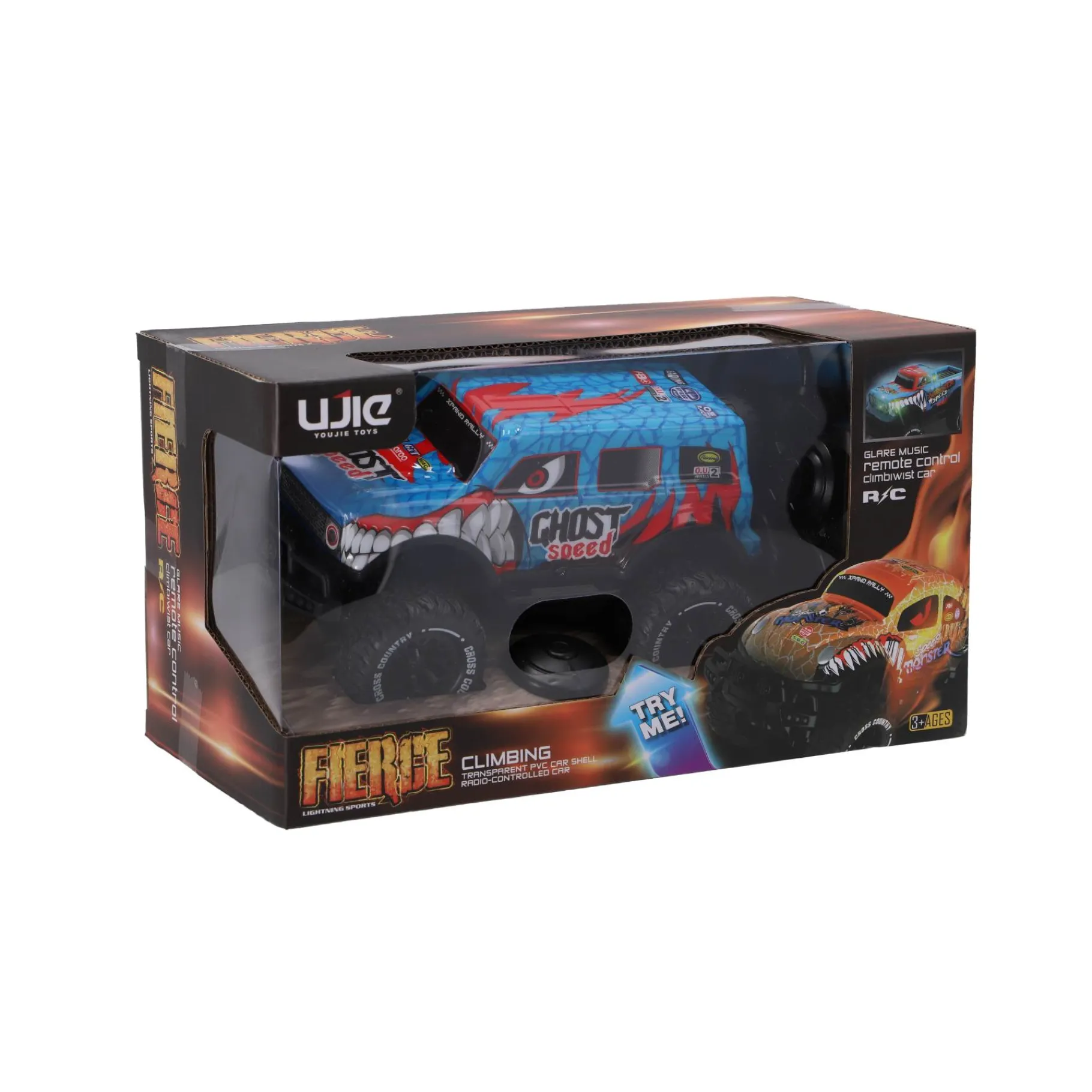 Radiografisch> Radiografische bestuurbare auto light up speed 4 assorti